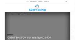 Desktop Screenshot of ebabyswings.com