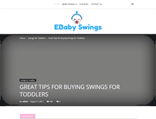 Tablet Screenshot of ebabyswings.com